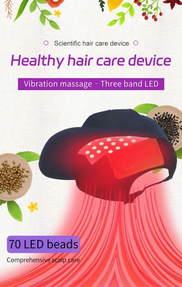 Red light hair care cap oil control hair follicle care