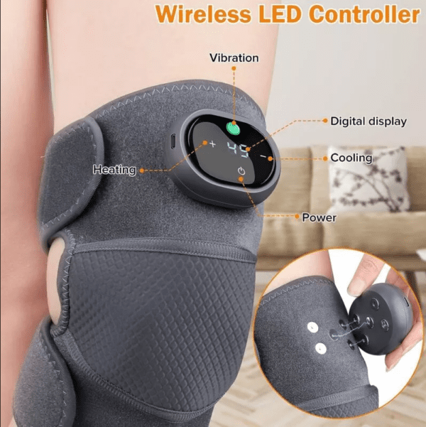 Electric Heating Vibration Knee Brace Leg Therapy Massager - Image 2