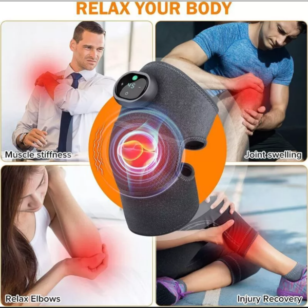 Electric Heating Vibration Knee Brace Leg Therapy Massager - Image 3