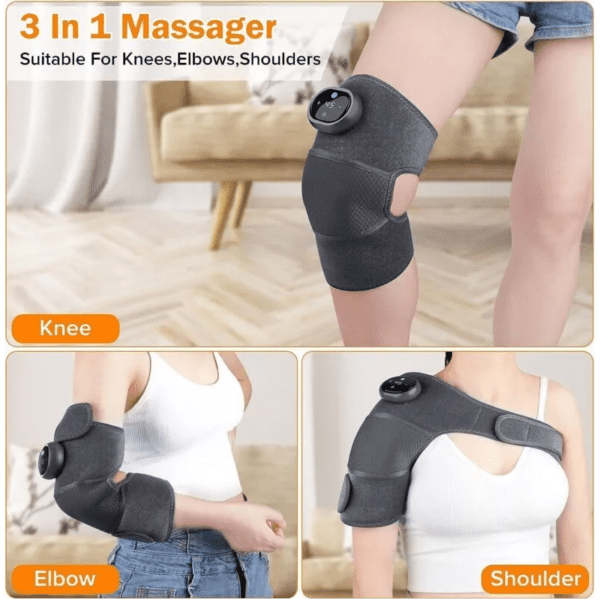 Electric Heating Vibration Knee Brace Leg Therapy Massager - Image 4