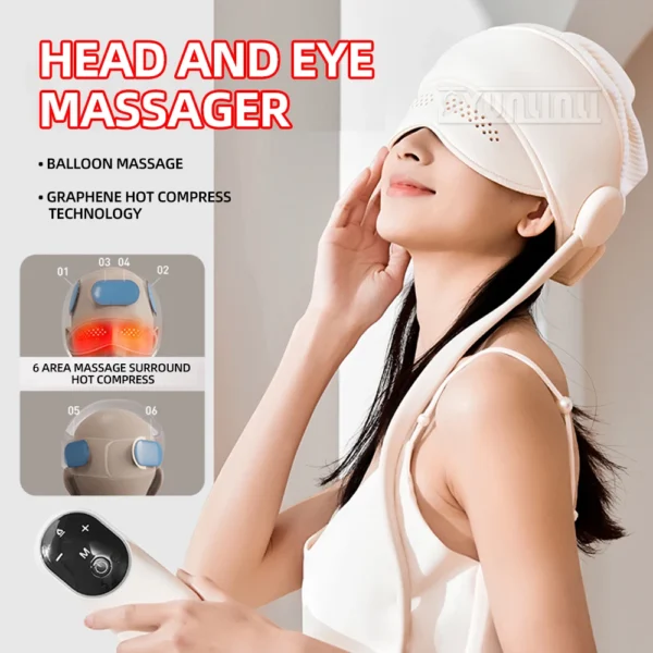 Head massage device with charging air bag for scalp massage - Image 5