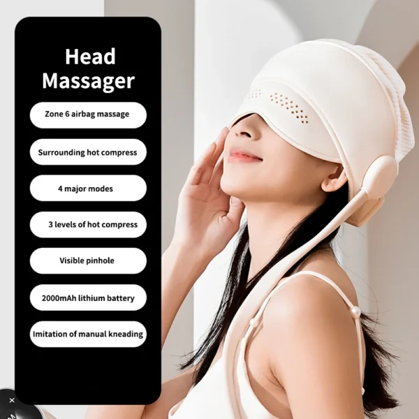 Head massage device with charging air bag for scalp massage - Image 7