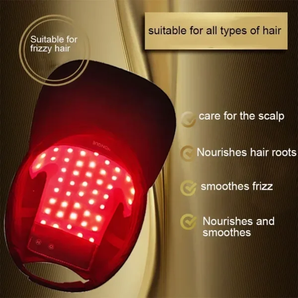 48 Leds Hair Growth Red Light Therapy Cap Red&blue Light Infrared Light Therapy Device for Prevents Hair Loss and Hair Growth - Image 3