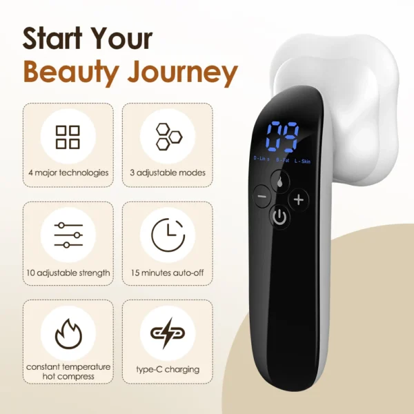 Electric Fat Remover Body Massager for Belly Waist Arm Leg Butt Cordless Body Sculpting Machine - Image 2