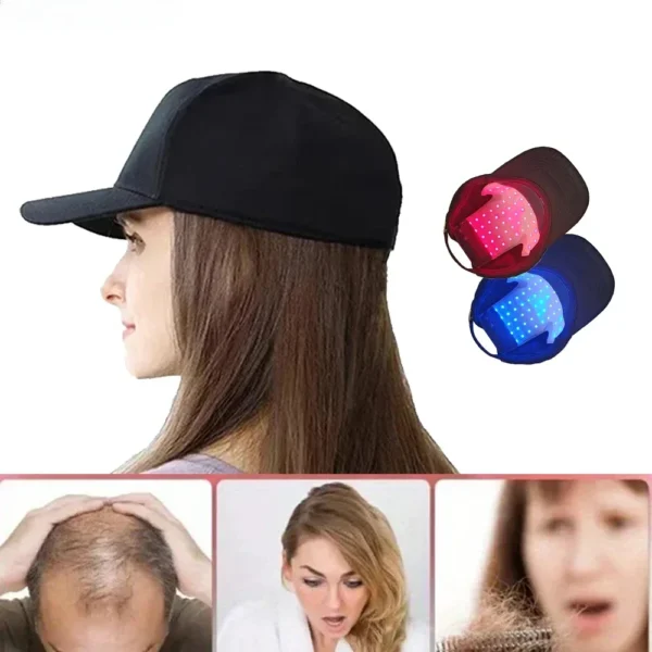 48 Leds Hair Growth Red Light Therapy Cap Red&blue Light Infrared Light Therapy Device for Prevents Hair Loss and Hair Growth