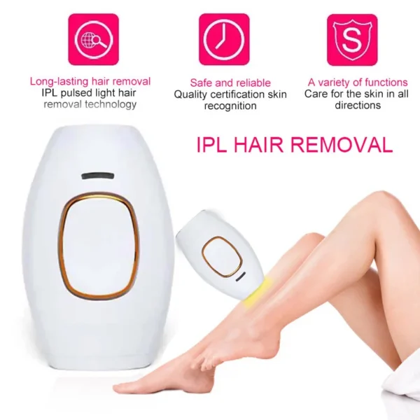 IPL Laser Hair Removal Device for Men and Women, Pain-free and Permanent Results, Safe for Whole Body Treatment - Image 4